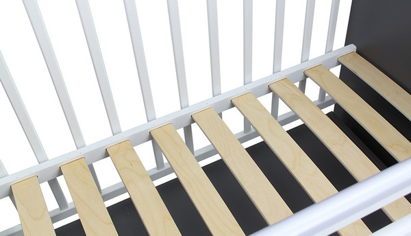 Изображение товара Детская кроватка Фея 750 / 0002551.176 (графит/белый)