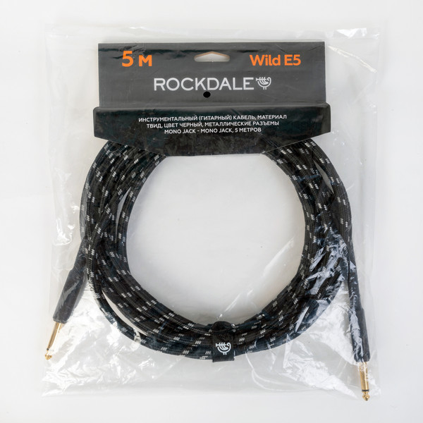 Изображение товара Кабель гитарный Rockdale Wild E5 (5м, черный)