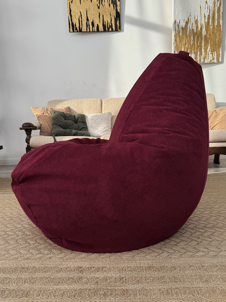 Изображение товара Бескаркасное кресло Flagman Груша Макси XXL Г2.5-244 (Crown 07 Cranberry)