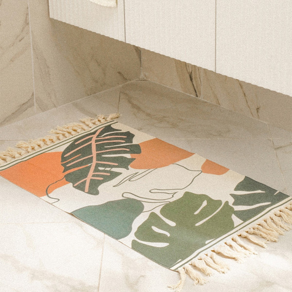 Изображение товара Коврик Sima-Land Home Cotton 60x90 / 9679497 (молочный)