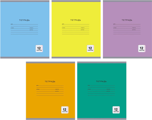 Изображение товара Тетрадь Listoff Однотонная серия / ТК124996