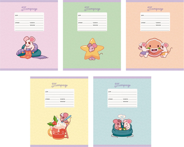 Изображение товара Тетрадь Listoff Славные мышки / ТЛБ127568