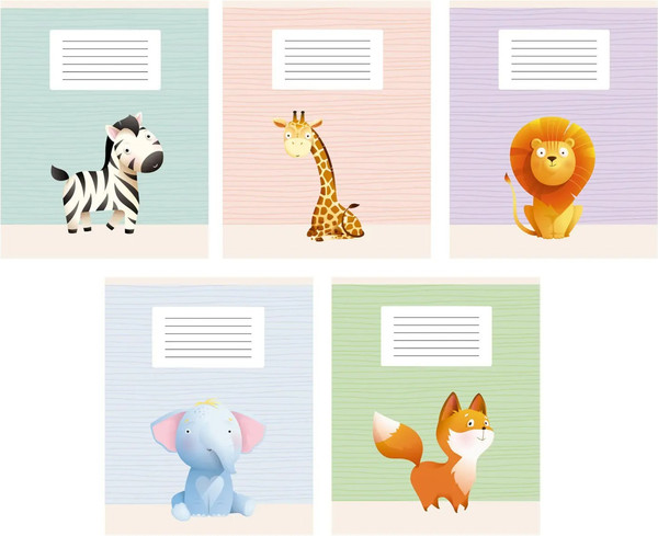 Изображение товара Тетрадь Listoff Зверушки / ТЛ128281