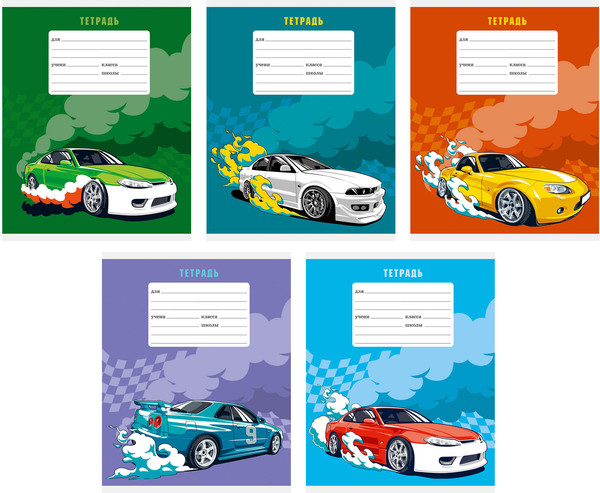 Изображение товара Тетрадь Listoff Гонка / ТКЛ188975