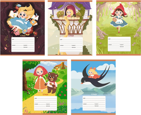 Изображение товара Тетрадь Listoff Любимые сказки / ТЛЛ188300