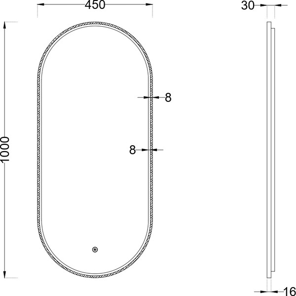 Изображение товара Зеркало Roxen Grown 510200-100GM