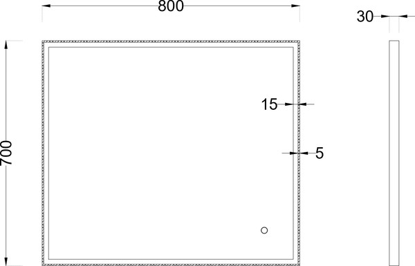 Изображение товара Зеркало Roxen Sigma 510210-80GM