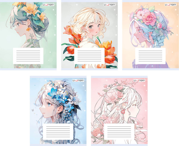 Изображение товара Тетрадь Listoff Красавицы / ТКЛ248972