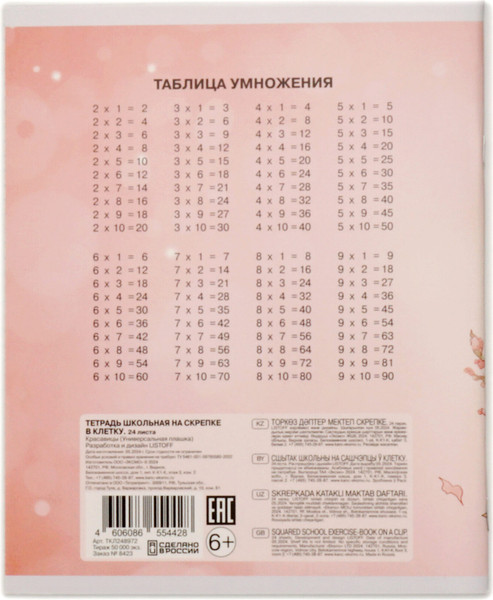 Изображение товара Тетрадь Listoff Красавицы / ТКЛ248972