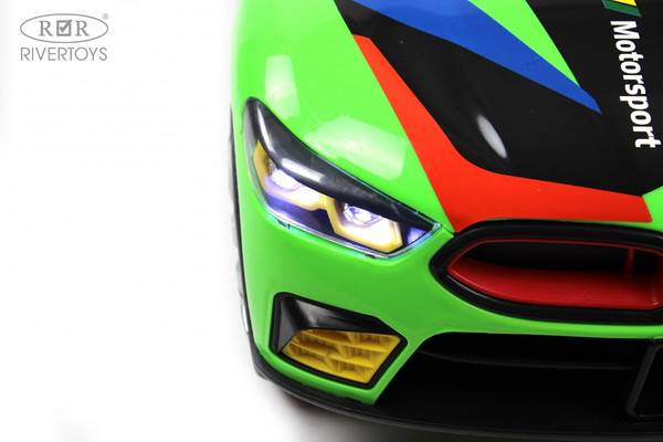 Изображение товара Детский автомобиль RiverToys F444FF (зеленый)