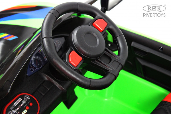 Изображение товара Детский автомобиль RiverToys F444FF (зеленый)