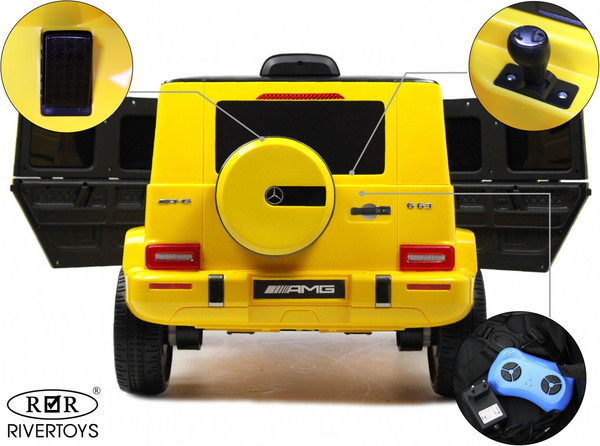 Изображение товара Детский автомобиль RiverToys Mercedes-Benz G63 / T999TT (желтый)