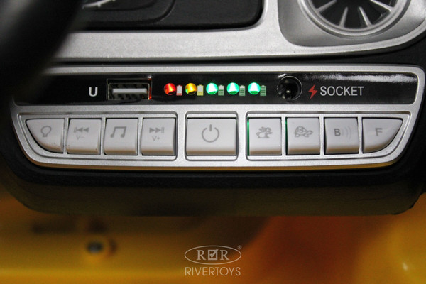 Изображение товара Детский автомобиль RiverToys Mercedes-Benz G63 / T999TT (желтый)