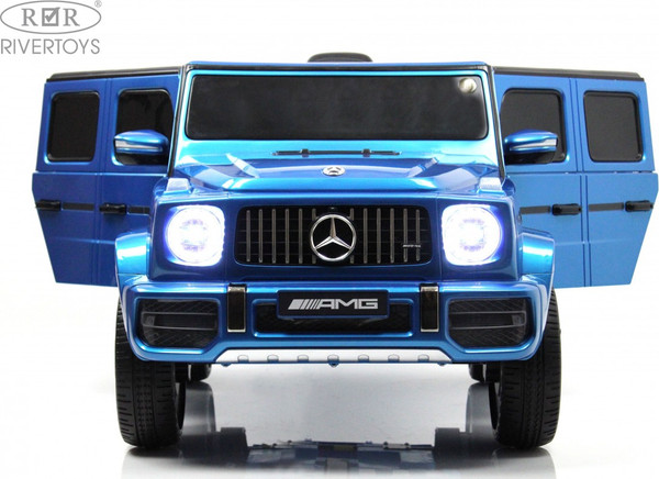 Изображение товара Детский автомобиль RiverToys Mercedes-Benz G63 / T999TT (синий глянец)