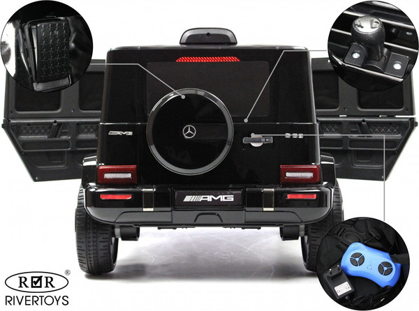 Изображение товара Детский автомобиль RiverToys Mercedes-Benz G63 / T999TT (черный глянец)