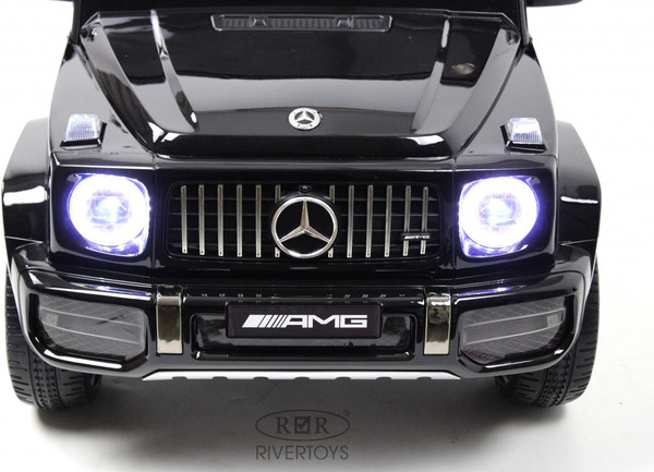 Изображение товара Детский автомобиль RiverToys Mercedes-Benz G63 / T999TT (черный глянец)