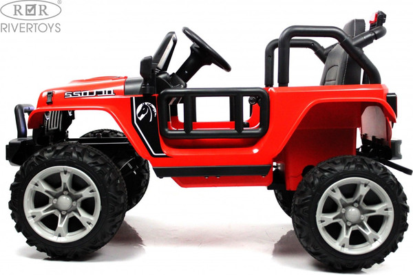Изображение товара Детский автомобиль RiverToys T222TT 4WD (красный)