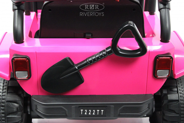 Изображение товара Детский автомобиль RiverToys T222TT 4WD (розовый)