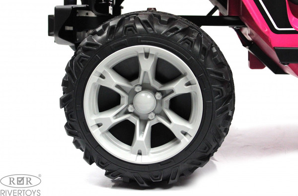 Изображение товара Детский автомобиль RiverToys T222TT 4WD (розовый)