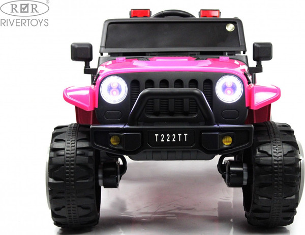 Изображение товара Детский автомобиль RiverToys T222TT 4WD (розовый)