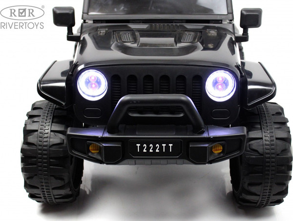 Изображение товара Детский автомобиль RiverToys T222TT 4WD (черный)
