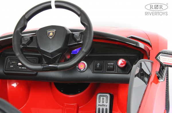 Изображение товара Детский автомобиль RiverToys Lamborghini Aventador SVJ / A333MP (красный)