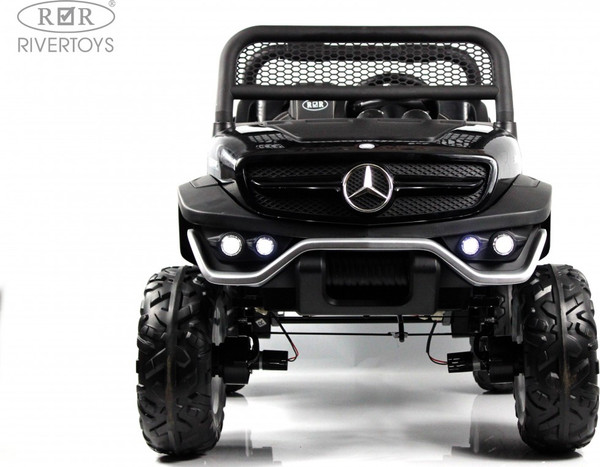 Изображение товара Детский автомобиль RiverToys Mercedes-Benz Unimog Concept P555BP (черный глянец)