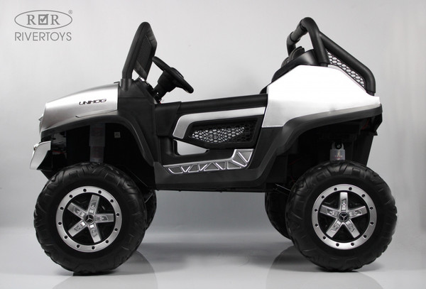 Изображение товара Детский автомобиль RiverToys Mercedes-Benz Unimog Concept P555BP (серебристый глянец)