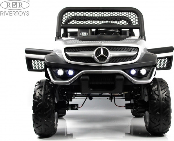 Изображение товара Детский автомобиль RiverToys Mercedes-Benz Unimog Concept P555BP (серебристый глянец)