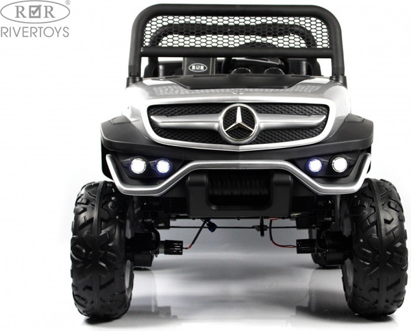 Изображение товара Детский автомобиль RiverToys Mercedes-Benz Unimog Concept P555BP (серебристый глянец)