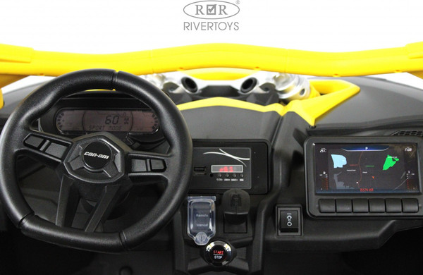 Изображение товара Детский автомобиль RiverToys BRP Can-Am Maverick Y111YY (желтый)