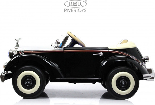 Изображение товара Детский автомобиль RiverToys Rolls-Royce E444EE (черный глянец)