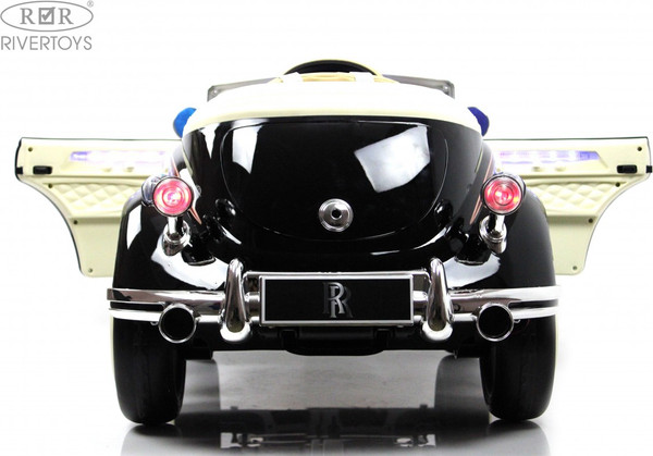 Изображение товара Детский автомобиль RiverToys Rolls-Royce E444EE (черный глянец)