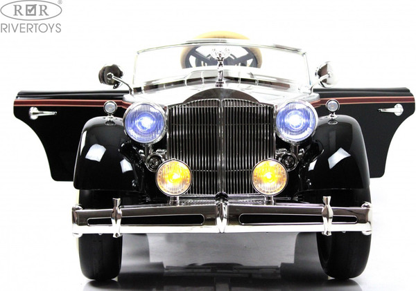 Изображение товара Детский автомобиль RiverToys Rolls-Royce E444EE (черный глянец)