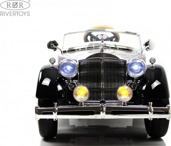 Изображение товара Детский автомобиль RiverToys Rolls-Royce E444EE (черный глянец)