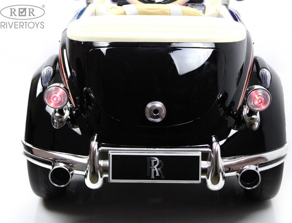 Изображение товара Детский автомобиль RiverToys Rolls-Royce E444EE (черный глянец)