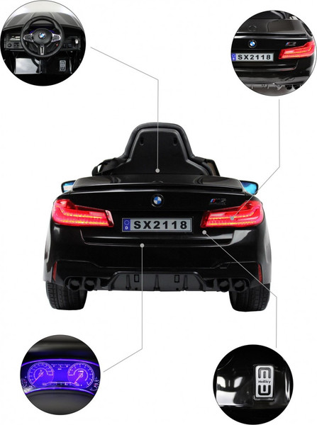 Изображение товара Детский автомобиль RiverToys BMW M5 Competition A555MP (черный)