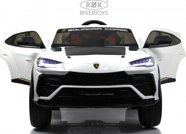 Изображение товара Детский автомобиль RiverToys Lamborghini Urus E777EE (белый)
