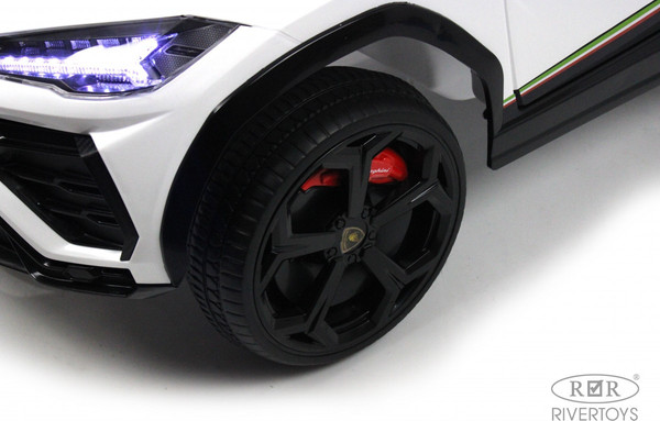 Изображение товара Детский автомобиль RiverToys Lamborghini Urus E777EE (белый)
