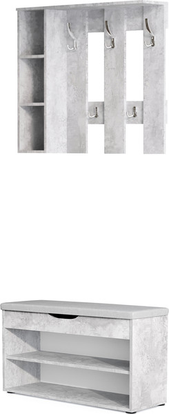 Изображение товара Вешалка для одежды Артём-Мебель СН-100.43 (бетон спаркс лайт)