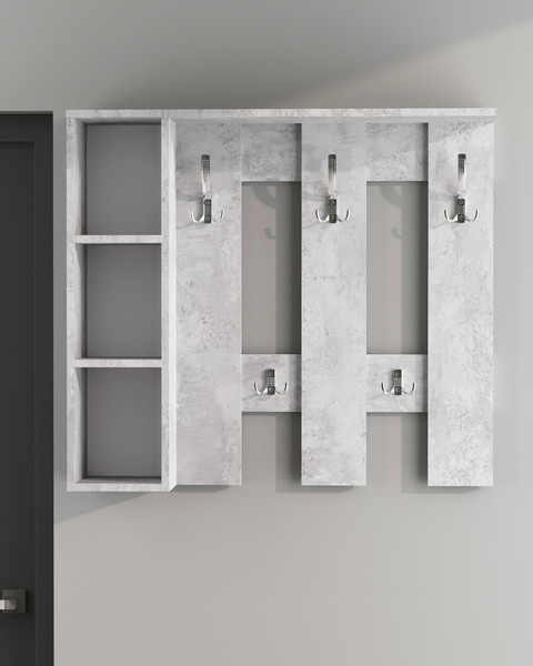 Изображение товара Вешалка для одежды Артём-Мебель СН-100.43 (бетон спаркс лайт)