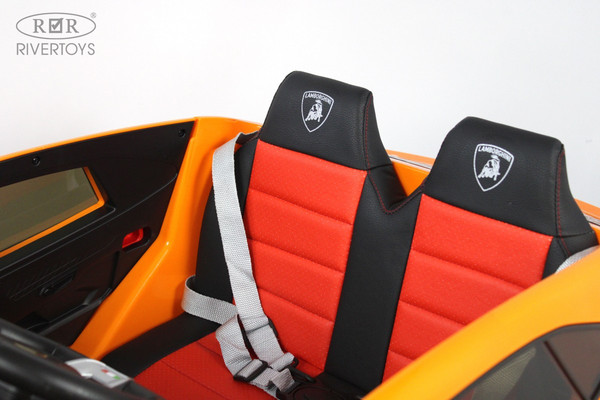 Изображение товара Детский автомобиль RiverToys Lamborghini Urus E777EE (оранжевый)