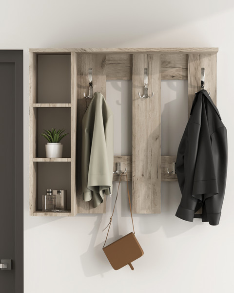 Изображение товара Вешалка для одежды Артём-Мебель СН-100.43 (дуб крафт серый)