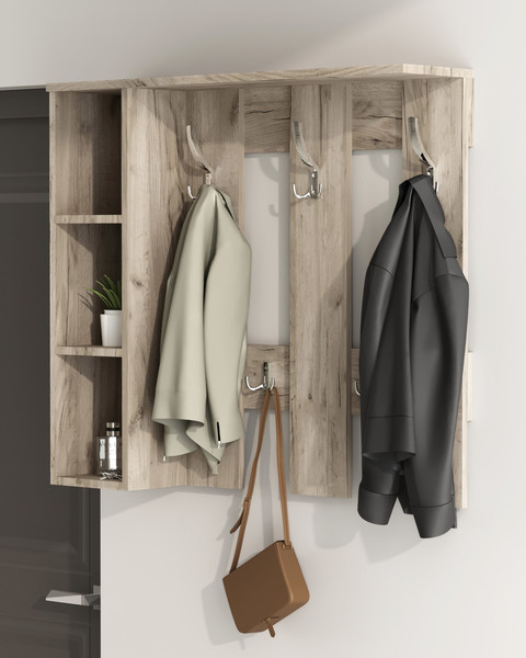 Изображение товара Вешалка для одежды Артём-Мебель СН-100.43 (дуб крафт серый)
