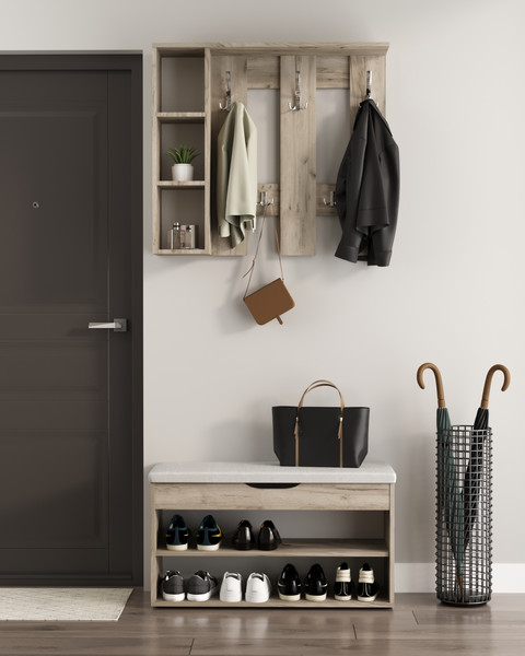 Изображение товара Вешалка для одежды Артём-Мебель СН-100.43 (дуб крафт серый)