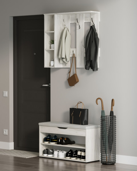 Изображение товара Вешалка для одежды Артём-Мебель СН-100.43 (дуб крафт белый)