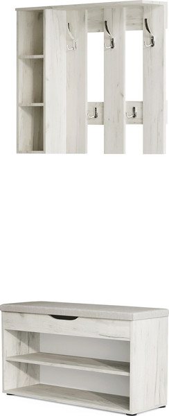 Изображение товара Вешалка для одежды Артём-Мебель СН-100.43 (дуб крафт белый)