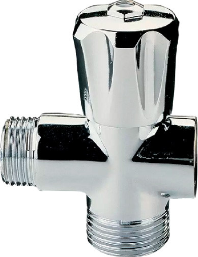 Изображение товара Вентильный кран Aqualink 1/2x1/2x3/4 / 03968 (хром, барашек)