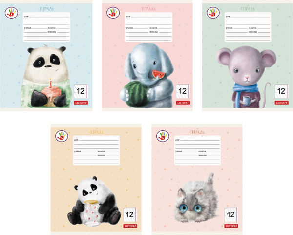 Изображение товара Тетрадь Listoff Милашки / ТКЛЛ128120