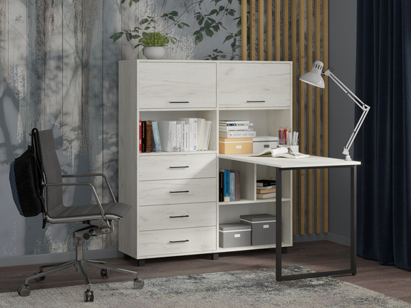 Изображение товара Письменный стол Премиум Персона-13 (дуб крафт белый)